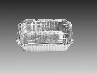 WYDA - BANDEJA ALUMINIO D5FS 1150 ML TAMPA PET (221X175X49) - CX.50UN