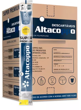 ALTACOPPO - COPO PP 770ML PREMIUM TRANSPARENTE - CX.20X30UN
