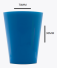 PLASTILANIA - COPO PIC-200 AZUL - CX.60X10UN