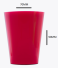 PLASTILANIA - COPO PIC-200 VERMELHO - CX.60X10UN