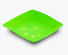 PLASTILANIA - PRATO GRANDE SQUARE NEON VERDE - CX.30X10UN
